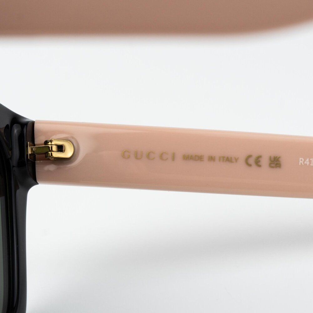 Gucci Women Sunglasses Black / Pink Grey Square GG1338S 006 NEW AUTHENTIC - Picture 10 of 14